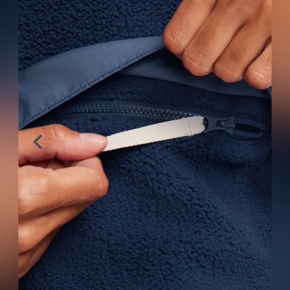 NWT! WOMEN'S NIKE SPORTSWEAR HIGH-PILE SHERPA JACKETS, DIFFUSED BLUE Size XL - Picture 5 of 16